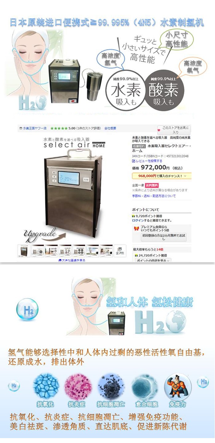 日本原裝H水素機